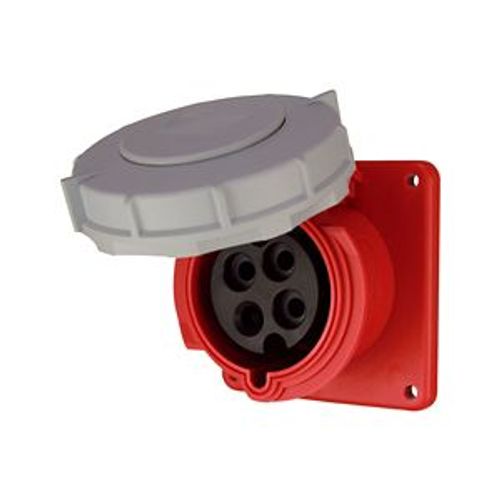 Main product image of Arrow Hart Pin & Sleeve Receptacle, #10-#2 Awg 30A, 480V, Red, 3-Pole, 4-Wire, Female, 10 Hp, AH430R7W