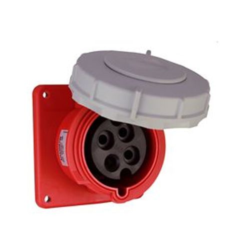 Main product image of Arrow Hart Pin & Sleeve Receptacle, #10-#2 Awg 30A, 480V, Red, 3-Pole, 4-Wire, Female, 10 Hp, AH430R7W