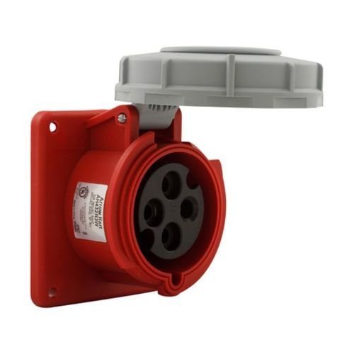 Main product image of Arrow Hart Pin & Sleeve Receptacle, #10-#2 Awg 32A, 380V, 50Hz, 44V, 60Hz, Red, Female, AH432R3W