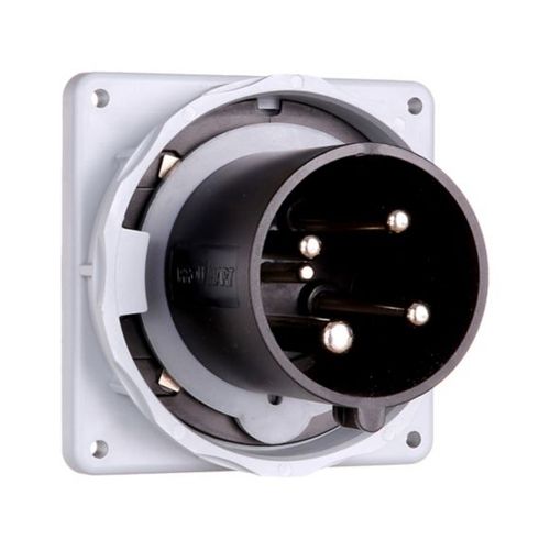 Main product image of Arrow Hart Pin & Sleeve Inlet, #8-#2 Awg #10-#2 Awg (Ground), #12-#16 Awg 60A, 600V, Black, AH460B5W