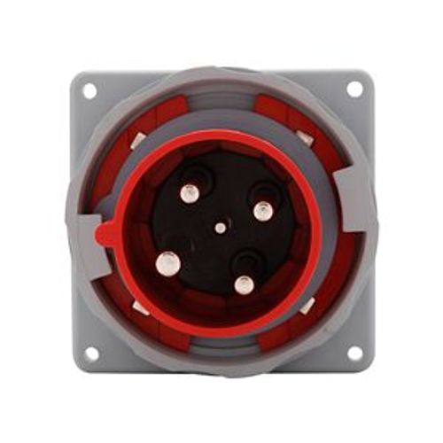 Main product image of Arrow Hart Pin & Sleeve Inlet, #8-#2 Awg #10-#2 Awg (Ground), #12-#16 Awg 60A, 480V, Red, Male, AH460B7W
