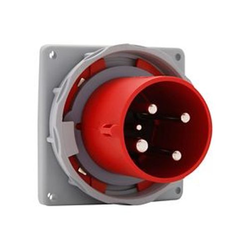 Main product image of Arrow Hart Pin & Sleeve Inlet, #8-#2 Awg #10-#2 Awg (Ground), #12-#16 Awg 60A, 480V, Red, Male, AH460B7W