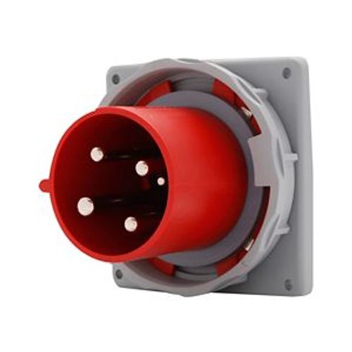 Main product image of Arrow Hart Pin & Sleeve Inlet, #8-#2 Awg #10-#2 Awg (Ground), #12-#16 Awg 60A, 480V, Red, Male, AH460B7W