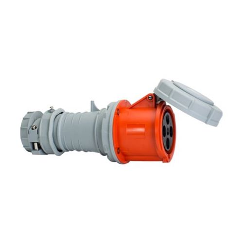 Main product image of Arrow Hart Pin & Sleeve Connector, #8-#2 Awg #10-#2 Awg (Ground), #12-#16 60A, 125/250V, Orange, AH460C12W