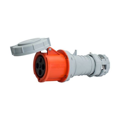 Main product image of Arrow Hart Pin & Sleeve Connector, #8-#2 Awg #10-#2 Awg (Ground), #12-#16 60A, 125/250V, Orange, AH460C12W