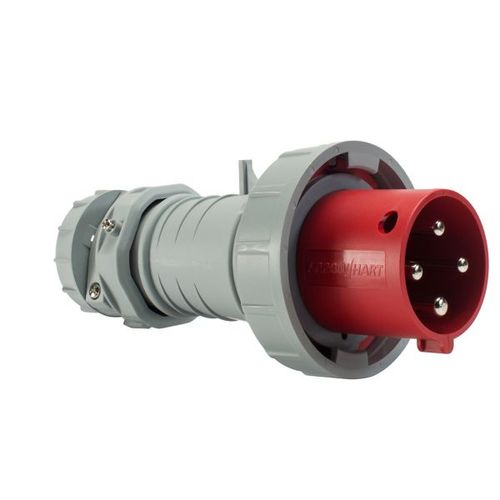 Main product image of Arrow Hart Pin & Sleeve Plug, 60/63A 380-415V, 3-Pole#8-#2 Awg #10-#2 Awg (Ground), #12-#16 Awg, AH460P6WDR
