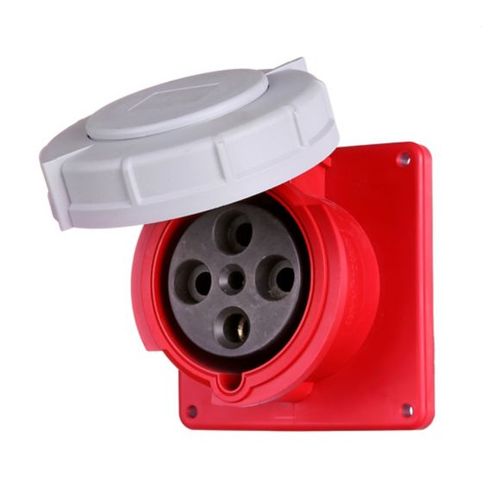 Main product image of Arrow Hart Pin & Sleeve Receptacle, 60/63A 380-415V, 3-Pole, #8-#2 Awg #10-#2 Awg (Ground), AH460R6WDR