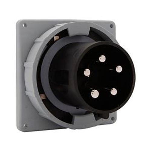 Main product image of Arrow Hart Pin & Sleeve Inlet, #4 -1/0 Awg #12-#16 Awg 100A, Y347/600V, Black, Male, 30 Hp, 3Ph, AH5100B5W