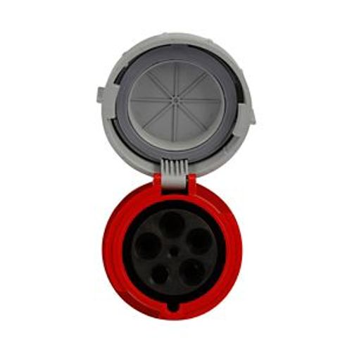 Main product image of Arrow Hart Pin & Sleeve Connector, #4 -1/0 Awg #12-#16 Awg 100A, Y 277/480V, Red, Female, AH5100C7W