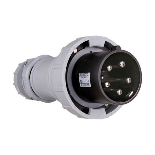 Main product image of Arrow Hart Pin & Sleeve Plug, #4 -1/0 Awg #12-#16 Awg 100A, Y 347/600V, Black, Male, 30 Hp, 3Ph, AH5100P5W