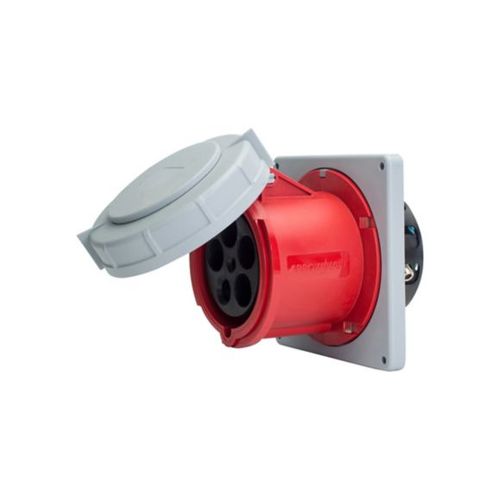 Main product image of Arrow Hart Pin & Sleeve Receptacle, #4 -1/0 Awg #12-#16 100A, Y 277/480V, Red, Female, 20 Hp 3Ph, AH5100R7W