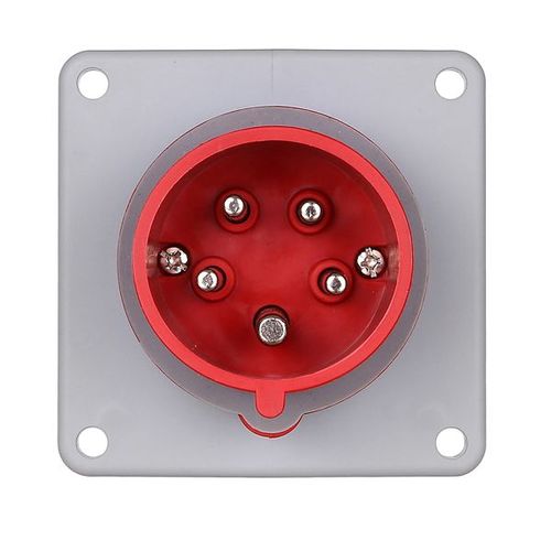 Main product image of Arrow Hart Pin & Sleeve Inlet, Ip69K Rated, 16/20A, 200-415V, 4-Pole, #12 -#10 Awg, 5 Wire, AH520B6WDR