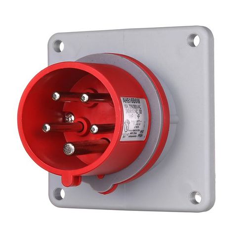 Main product image of Arrow Hart Pin & Sleeve Inlet, Ip69K Rated, 16/20A, 200-415V, 4-Pole, #12 -#10 Awg, 5 Wire, AH520B6WDR