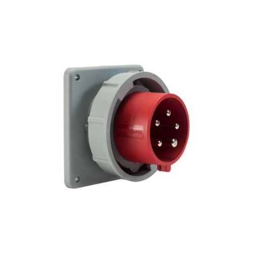 Main product image of Arrow Hart Pin & Sleeve Inlet, #12-#10 Awg 20A, Y 277/480V, Red, 4-Pole, 5-Wire, Male, 5 Hp, AH520B7W