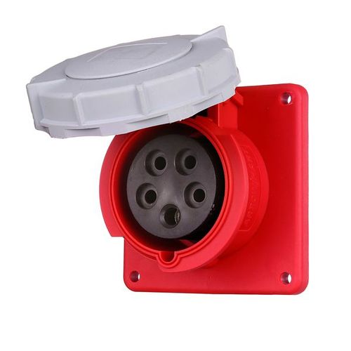 Main product image of Arrow Hart Pin & Sleeve Receptacle, Ip69K Rated, 16/20A 200-415V, 4-Pole, #12 -#10 Awg, 5 Wire, AH520R6WDR