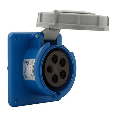 Main product image of Arrow Hart Pin & Sleeve Receptacle, Ip69K Rated, 16/20AY 120/208V, 4-Pole, #12-#10 Awg, 5 Wire, AH520R9WDR