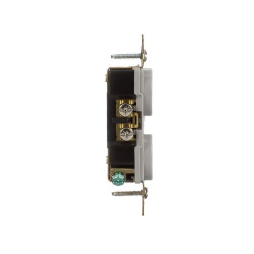 Main product image of Arrow Hart Extra Heavy-Duty Industrial Duplex Receptacle, #14-10 Awg 15A 125V, Gray, Duplex, AH5252GY