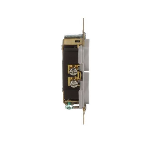 Main product image of Arrow Hart Extra Heavy-Duty Industrial Duplex Receptacle, #14-10 Awg 15A 125V, Gray, Duplex, AH5252GY