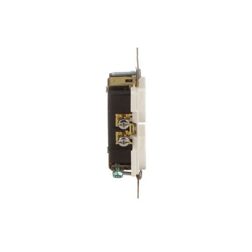 Main product image of Arrow Hart Industrial Duplex Receptacle, #14-10 Awg 15A 125V, Light Almond, Duplex, AH5252LA