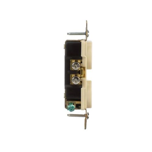 Main product image of Arrow Hart Extra Heavy-Duty Industrial Duplex Receptacle, #14-10 Awg 15A 125V, Ivory, Duplex, AH5252V