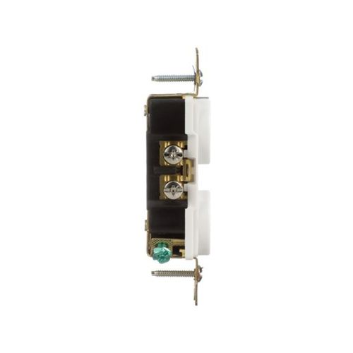 Main product image of Arrow Hart Extra Heavy-Duty Industrial Duplex Receptacle, #14-10 Awg 15A 125V, White, Duplex, AH5252W