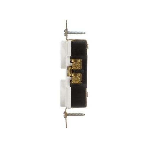 Main product image of Arrow Hart Extra Heavy-Duty Industrial Duplex Receptacle, #14-10 Awg 15A 125V, White, Duplex, AH5252W