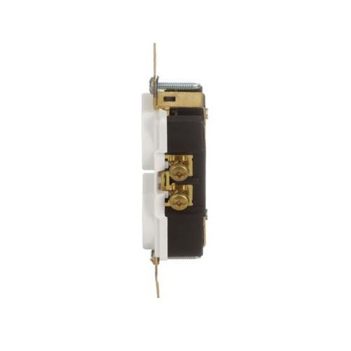 Main product image of Arrow Hart Extra Heavy-Duty Industrial Duplex Receptacle, #14-10 Awg 15A 125V, White, Duplex, AH5252W