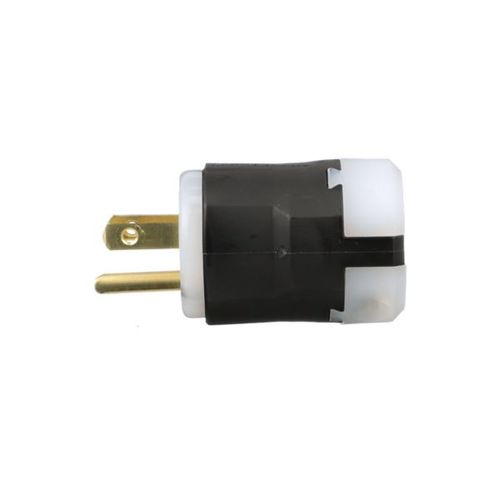Main product image of Arrow Hart Ultra Grip Straight Blade Plug, #18-#12 Awg 15A 125V, Black, 5-15P, 2-Pole 3-Wire, AH5266
