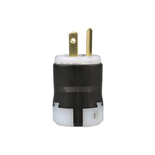 Main product image of Arrow Hart Ultra Grip Straight Blade Plug, #18-#12 Awg 15A 125V, Black, 5-15P, 2-Pole 3-Wire, AH5266