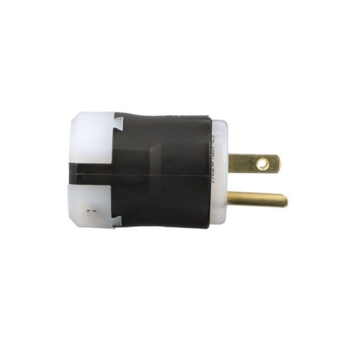 Main product image of Arrow Hart Ultra Grip Straight Blade Plug, #18-#12 Awg 15A 125V, Black, 5-15P, 2-Pole 3-Wire, AH5266