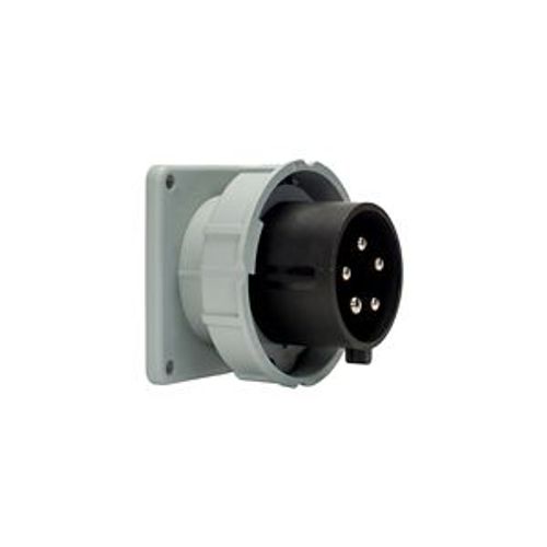 Main product image of Arrow Hart Pin & Sleeve Inlet, #10-#2 Awg 30A, Y 347/600V, Black, 4-Pole, 5-Wire, Male, 15 Hp, AH530B5W