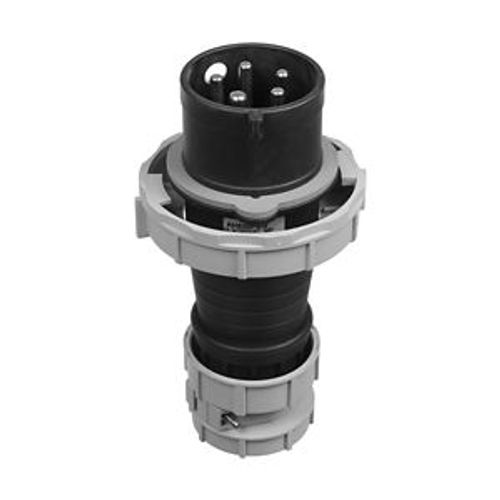 Main product image of Arrow Hart Pin & Sleeve Plug, #10-#2 Awg 30A, Y 347/600V, Black, 4-Pole, 5-Wire, Male, 15 Hp, AH530P5W