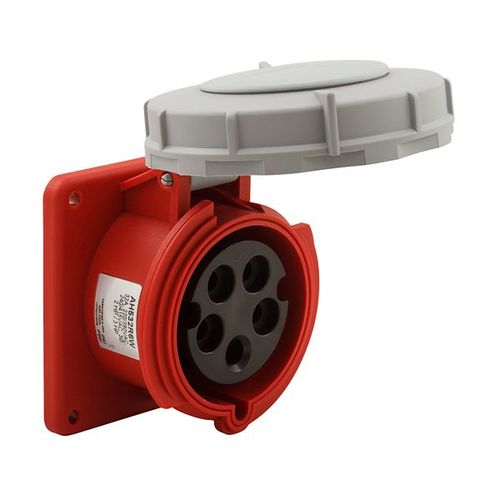 Main product image of Arrow Hart Pin & Sleeve Receptacle, Ip69K Rated, 30/32A 200-415V, 4-Pole, #10 -#2 Awg, 5 Wire, AH530R6WDR