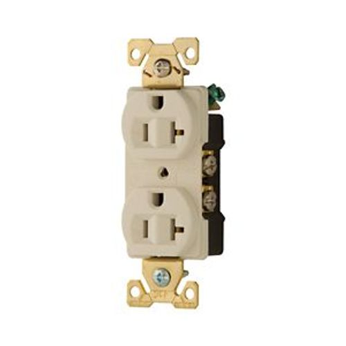 Main product image of Arrow Hart Industrial Duplex Receptacle, #14-10 Awg 20A 125V, Light Almond, 5-20R, Duplex, AH5352LA