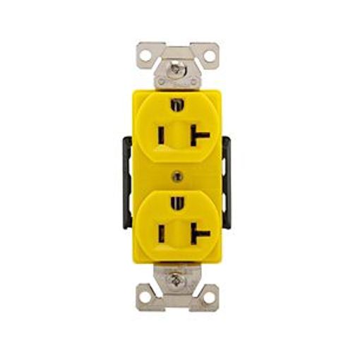 Main product image of Arrow Hart Corrosion Resistant Straight Blade Duplex Receptacle, #14-10 Awg 20A 125V, AH5362CRY