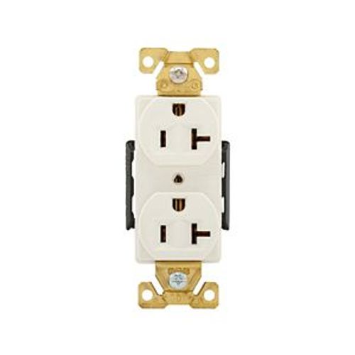 Main product image of Arrow Hart Industrial Duplex Receptacle, #14-10 Awg 20A 125V, Light Almond Face Base, Duplex, AH5362LA