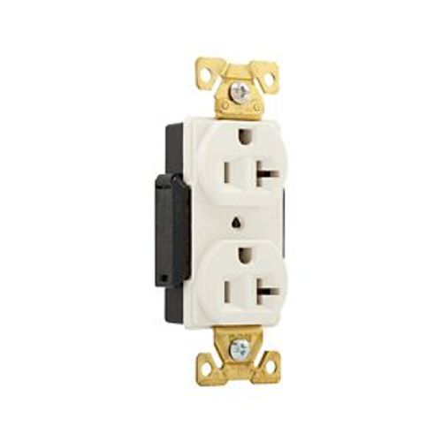 Main product image of Arrow Hart Industrial Duplex Receptacle, #14-10 Awg 20A 125V, Light Almond Face Base, Duplex, AH5362LA