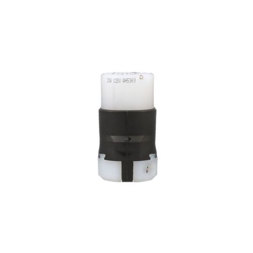 Main product image of Arrow Hart Ultra Grip Straight Blade Connector #16-#12 Awg 20A 125V, Black, 5-20P, 2-Pole 3-Wire, AH5369