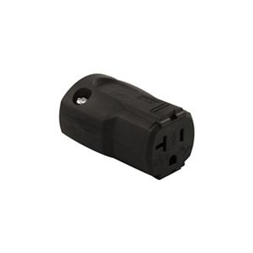 Main product image of Arrow Hart Quick Grip Straight Blade Connector, #16-12 Awg 20A 125V, Black, 2-Pole 3-Wire, AH5369BK