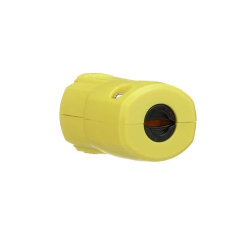 Main product image of Arrow Hart Quick Grip Straight Blade Connector, #16-12 Awg 20A 125V, Yellow, 2-Pole 3-Wire, AH5369Y