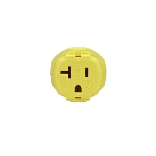 Main product image of Arrow Hart Quick Grip Straight Blade Connector, #16-12 Awg 20A 125V, Yellow, 2-Pole 3-Wire, AH5369Y