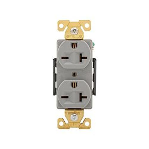 Main product image of Arrow Hart Industrial Duplex Receptacle, #14-10 Awg 20A, 250V, Gray, 6-20R, Duplex, AH5462GY