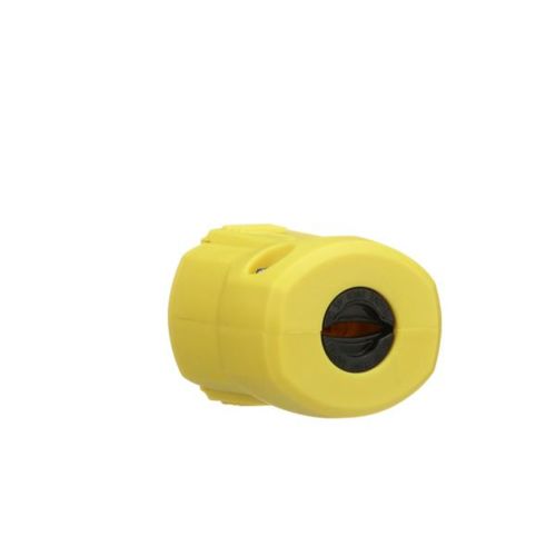 Main product image of Arrow Hart Quick Grip Straight Blade Plug, #18-12 Awg 20A, 250V, Yellow, 5-20P, 2-Pole 3-Wire, AH5464Y