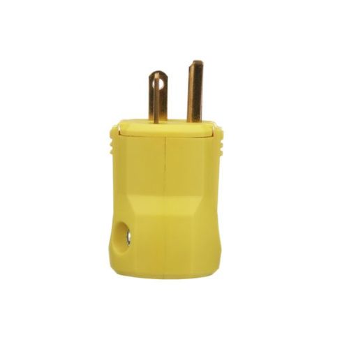 Main product image of Arrow Hart Quick Grip Straight Blade Plug, #18-12 Awg 20A, 250V, Yellow, 5-20P, 2-Pole 3-Wire, AH5464Y