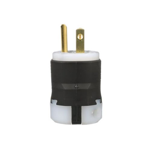 Main product image of Arrow Hart Ultra Grip Straight Blade Plug, #16-#12 Awg 20A, 250V, Black, 6-20P, 2-Pole 3-Wire, AH5466