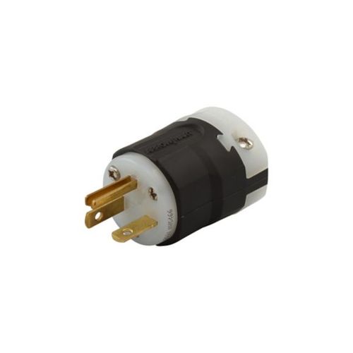 Main product image of Arrow Hart Ultra Grip Straight Blade Plug, #16-#12 Awg 20A, 250V, Black, 6-20P, 2-Pole 3-Wire, AH5466