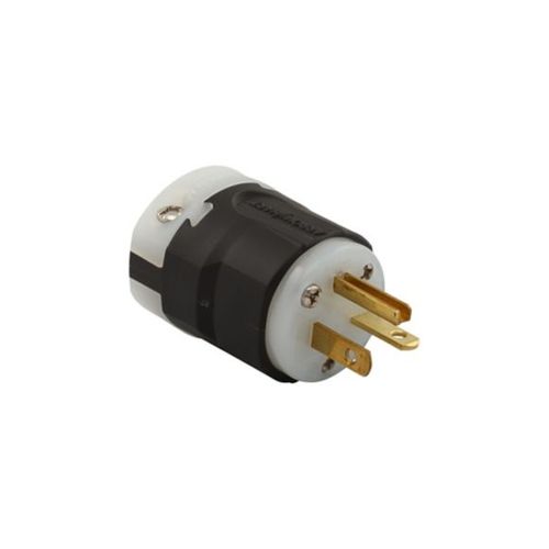 Main product image of Arrow Hart Ultra Grip Straight Blade Plug, #16-#12 Awg 20A, 250V, Black, 6-20P, 2-Pole 3-Wire, AH5466