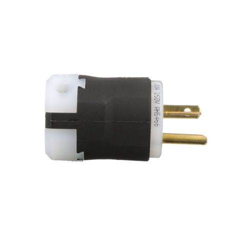 Main product image of Arrow Hart Ultra Grip Straight Blade Plug, #16-#12 Awg 20A, 250V, Black, 6-20P, 2-Pole 3-Wire, AH5466