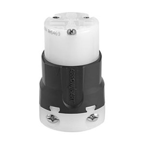 Main product image of Arrow Hart Ultra Grip Straight Blade Connector, #16-#12 Awg 20A, 250V, 6-20P, 2-Pole 3-Wire, AH5469