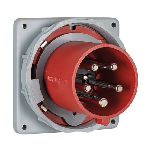 Main product image of Arrow Hart Pin & Sleeve Inlet, 60/63A 200-415V, 4-Pole, #8-#2 Awg #10-#2 Awg (Ground), #12-#16, AH560B6WDR